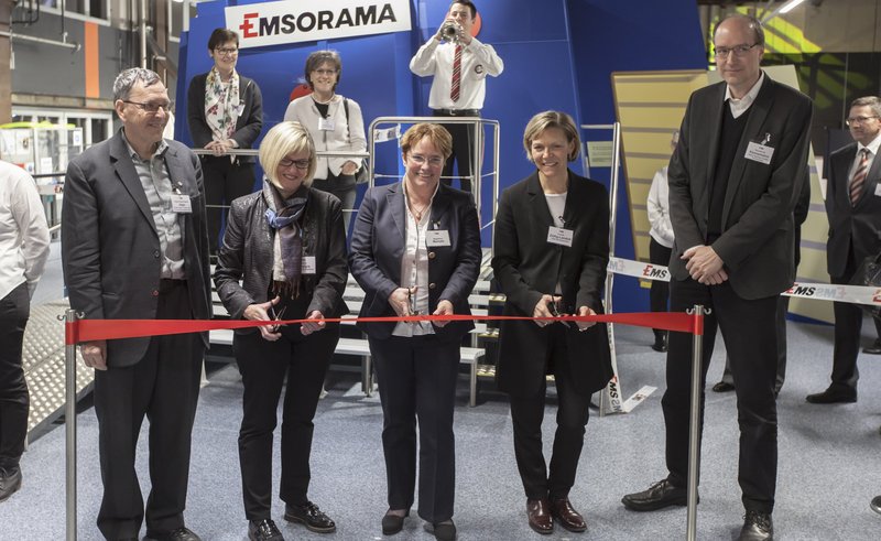 Gelungene Eröffnung des EMSORAMA auf dem Werkgelände der EMS-CHEMIE in Domat/Ems