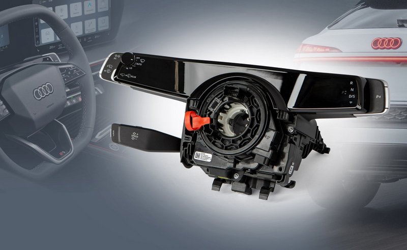 Innovation at the steering wheel: Audi Q3 steering column module relies on EMS high-performance polyamides
