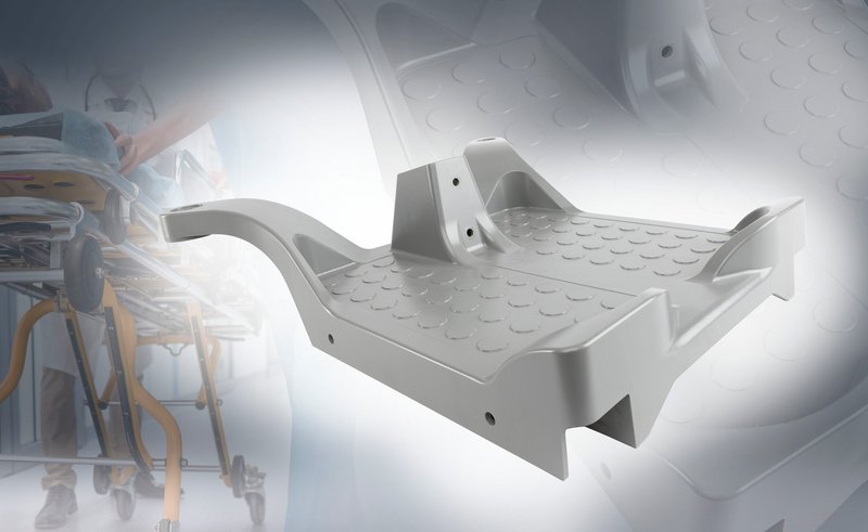 Sicherer Stand für den Patienten mit EMS Spezialkunststoffen